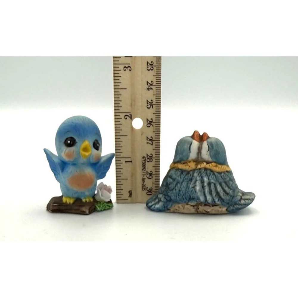 2-Josef Original Singing Bluebird & Keypoint Dallas BB Hug-VTG-Anthropomorphic